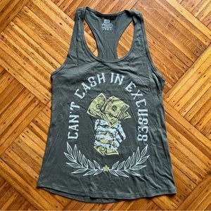 “Can’t Cash In Excuses” Lifting Tank Top 🏋️‍♀️